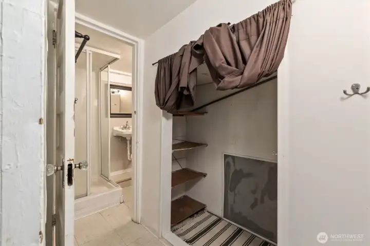 Storage in basement