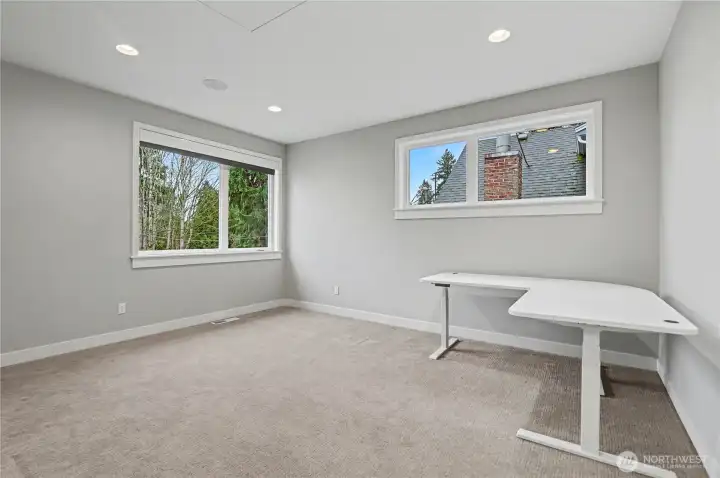 Another view of the main floor guest bedroom/office.