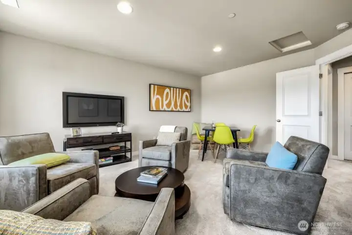 This flexible room can be a bedroom or bonus room. Photos are for representational purposes only.  Colors and finishes may vary.