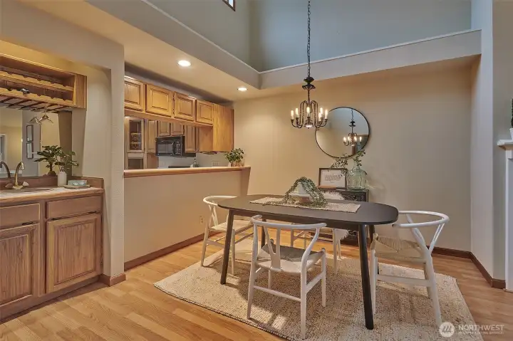Soaring vaulted ceilings with clerestory windows bringing in daylight
