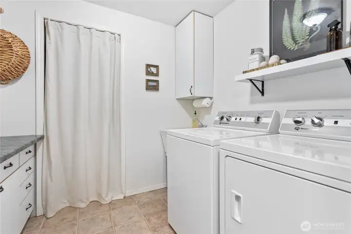 Basement utility room
