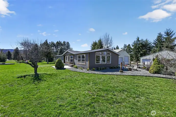 Welcome Home! Spring tulips are blooming around the home