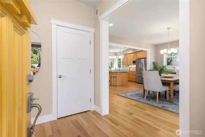 Upon entering this home, you'll notice the solid, Spellman quality construction throughout.  The white oak quarte-sawn floors were recently refurbished.