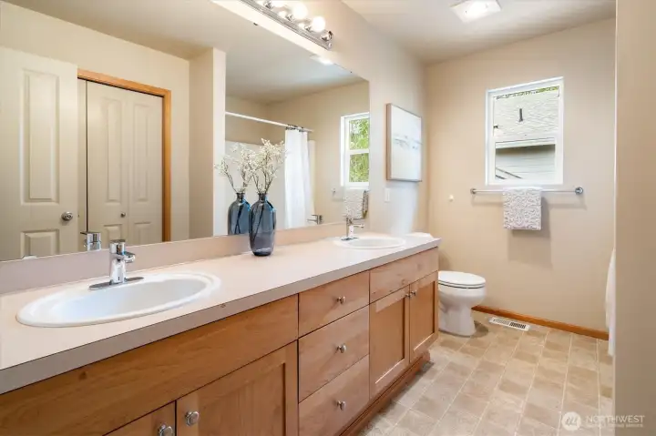 Upstairs full bath Upstairs full bath