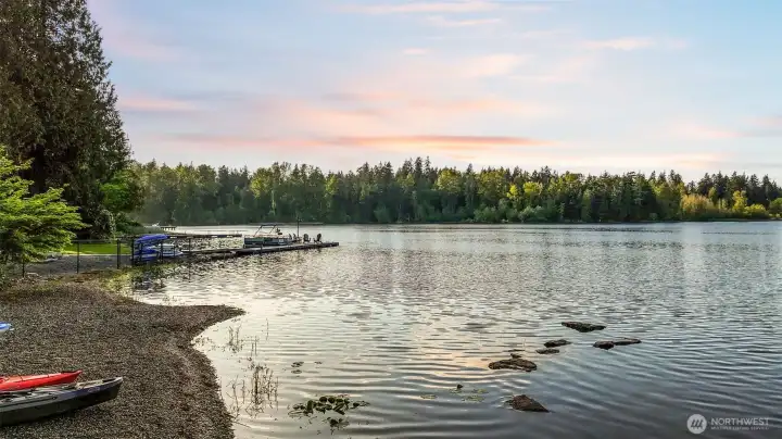 147 feet of shoreline (per recent survey)