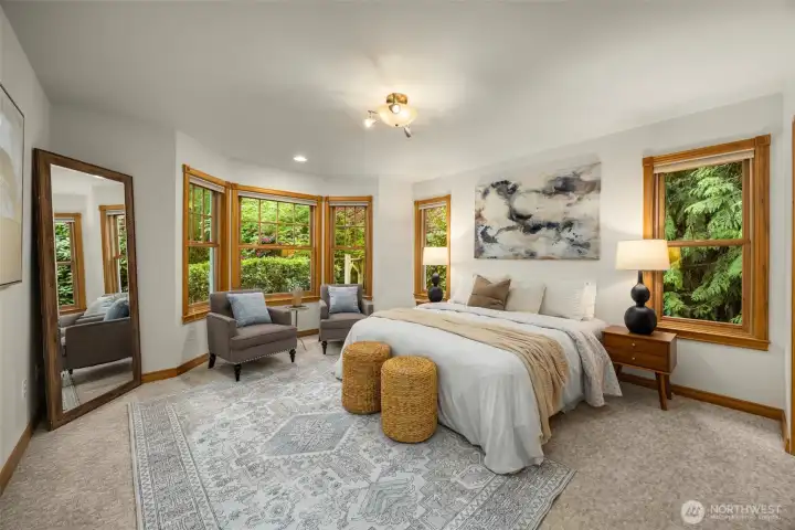 Large 2nd bedroom with walk-in closet