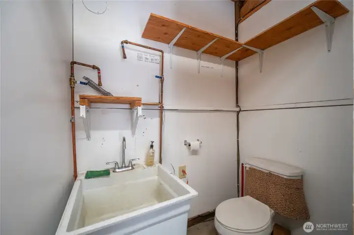 Shop...half bath!