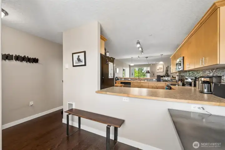 flex space just off the entry, perfect for a home office!