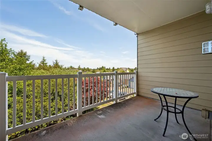 Your private balcony off the living room.