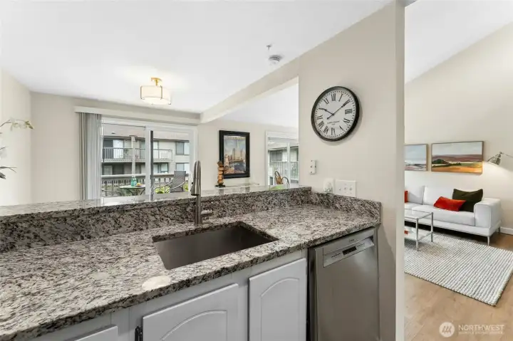 Slab granite countertop Slab granite countertop