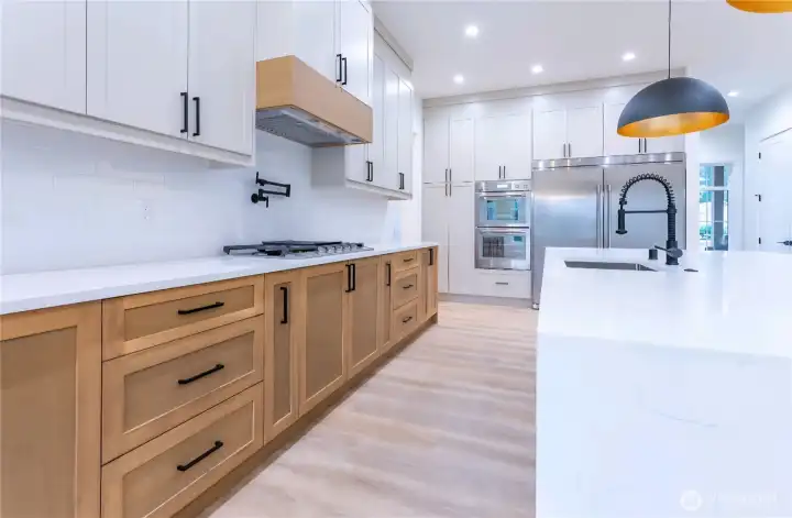 real wood cabinets