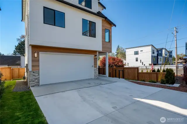 Double wide driveway