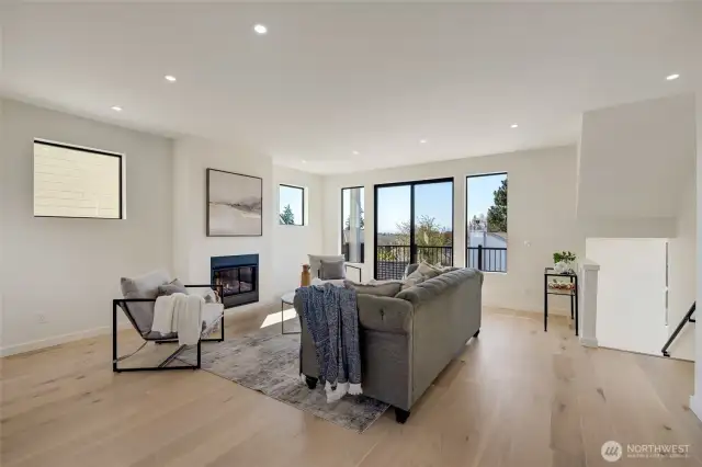 Completely open concept main floor.