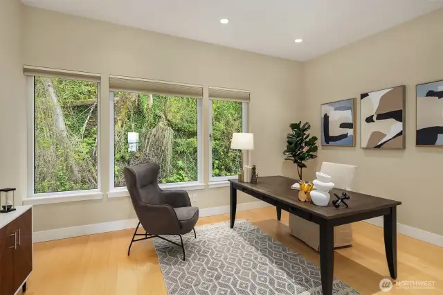 The top floor bedroom has also been used as an office, media room or ?
