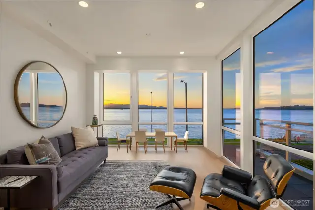 How about this AI assist option?  The seller has utilized the view space for dining table placement in the past. A stunning presentation!