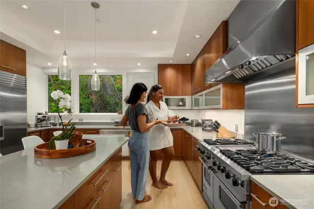AI imagined kitchen gathering.