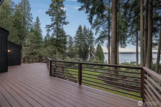 View of Saratoga Passage and the Cascade Mountains.