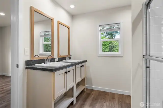 Primary walk in closets