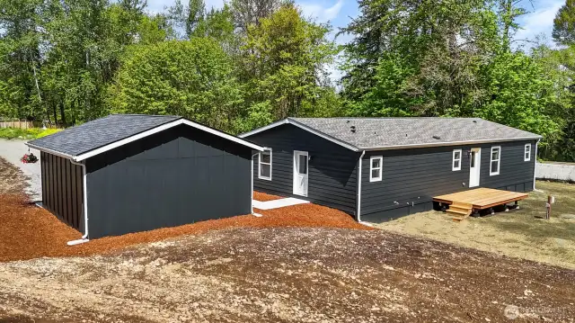 Back of home/garage