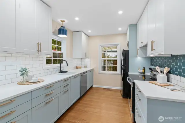 Remodeled kitchen (2020).