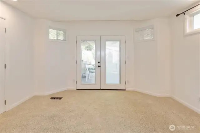 French doors in primary suite