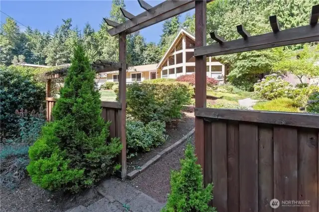 Front garden entrance