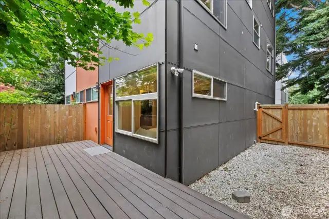 Back Deck and Side Yard