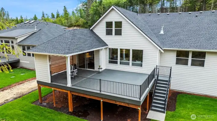 Backyard and Deck
