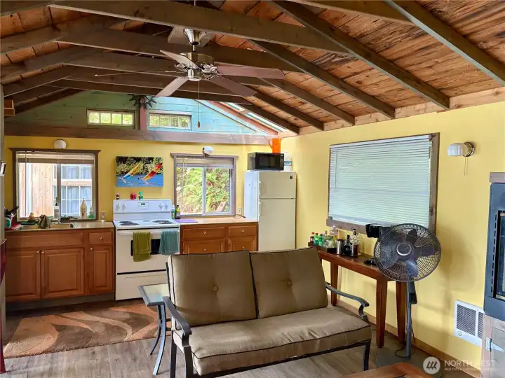 Open concept living.