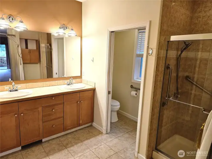 Master bath with walk-in shower