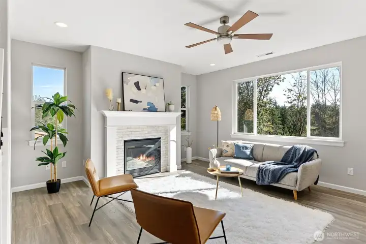 Great Room with Gas Fireplace