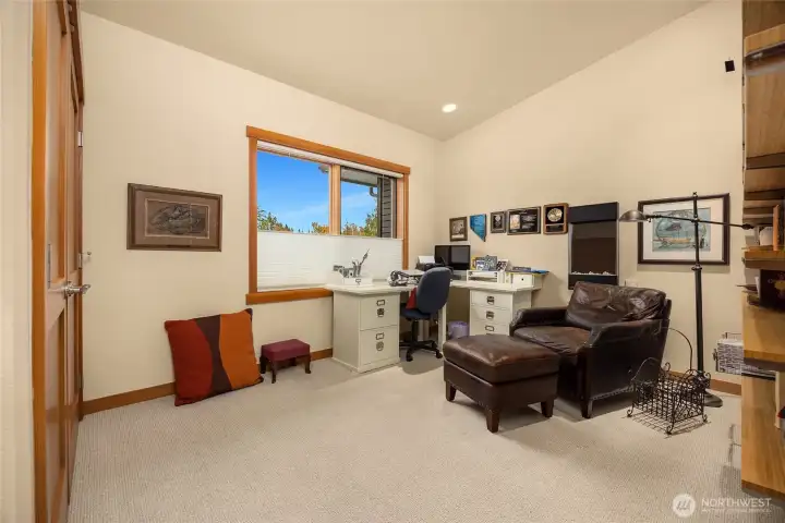 Upper level 3rd bedroom is currently used as a home office.