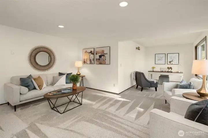 Expansive living room