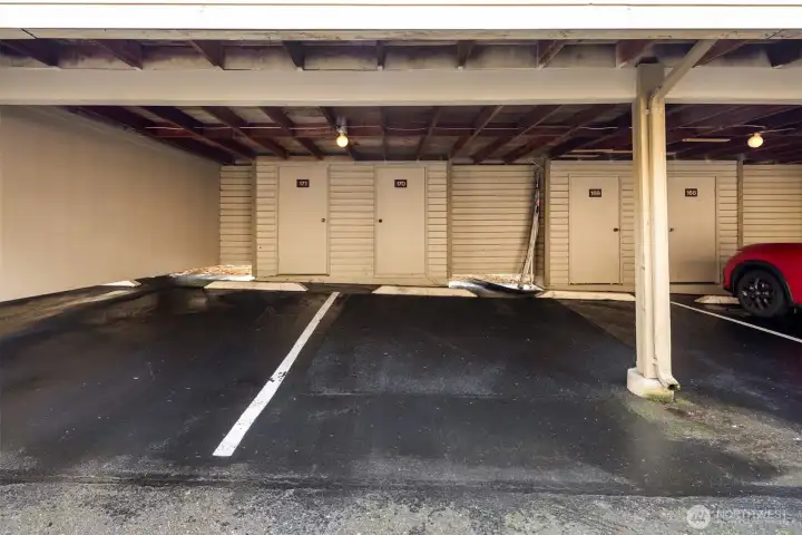 Dedicated covered parking - #170