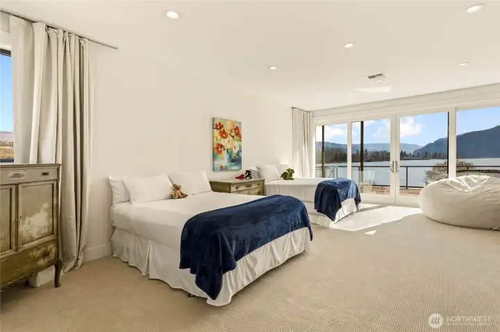 Bunker, access through secret bookcase door