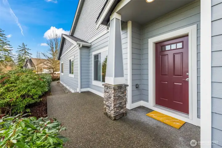 The HOA maintains all landscaping outside of the owner’s private, fenced yard, the exterior of the home, siding, roof, and fencing. This home’s exterior was freshly painted in May 2025, and the roof was replaced in January 2026.