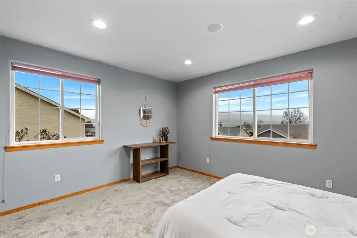 Oversized bedroom 5th bedroom, lots of natural light, (upper)