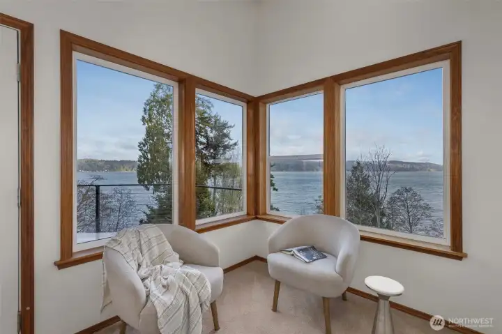 Views from upper level primary and balcony!