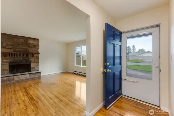 Front door leads into a great Living Room Front door leads into a great Living Room