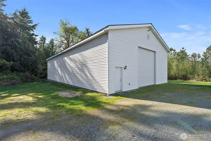 3000sq ft RV shop with 2nd story and woodworking room.