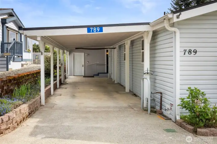Covered parking and/or use it for year round outdoor entertaining area!