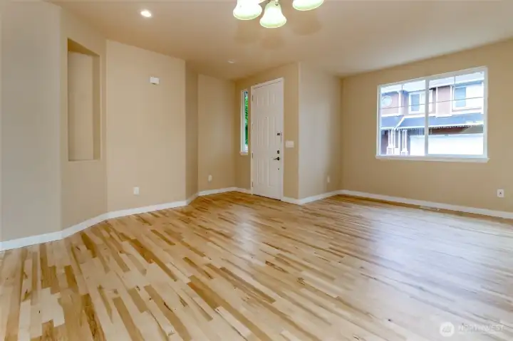 View of Front Door & Formal Living Room.