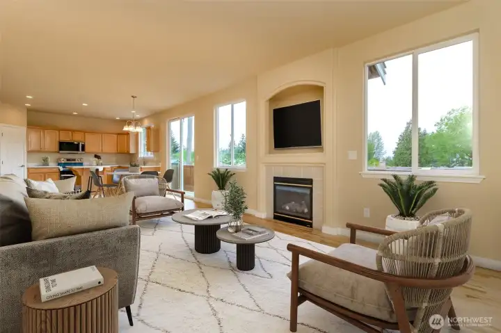 Virtual Stagging! Fireplace in Family Room Virtual Stagging! Fireplace in Family Room