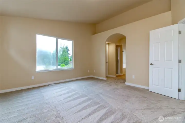 Master Suite view to the master bathroom.