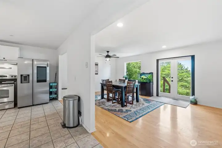 Open concept living area.