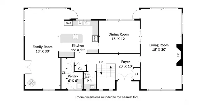 Main floor entry where all common areas have sweeping western views Main floor entry where all common areas have sweeping western views