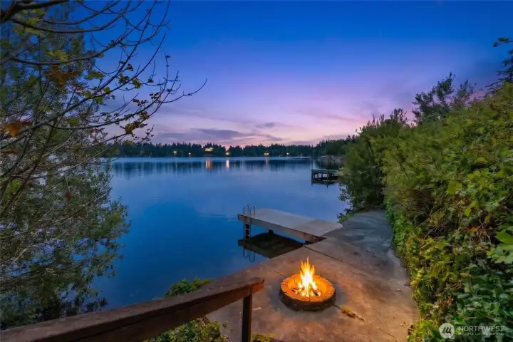 Enjoy summer fires while roasting some marshmallows and maybe taking a dip in the bay