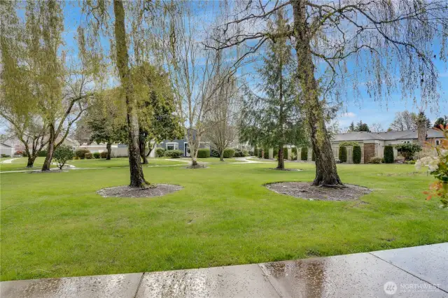 Enjoy the crisp evening walks all season long in your own community oasis!  And you'll never have to mow or edge.
