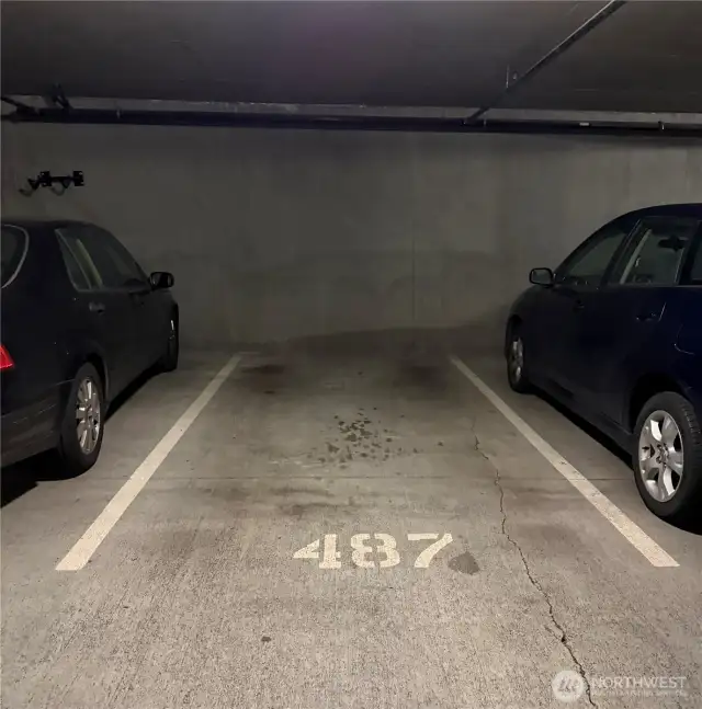 Parking spot 487 in P1 garage.