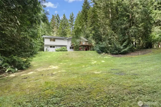 Not totally flat but open and grassy.